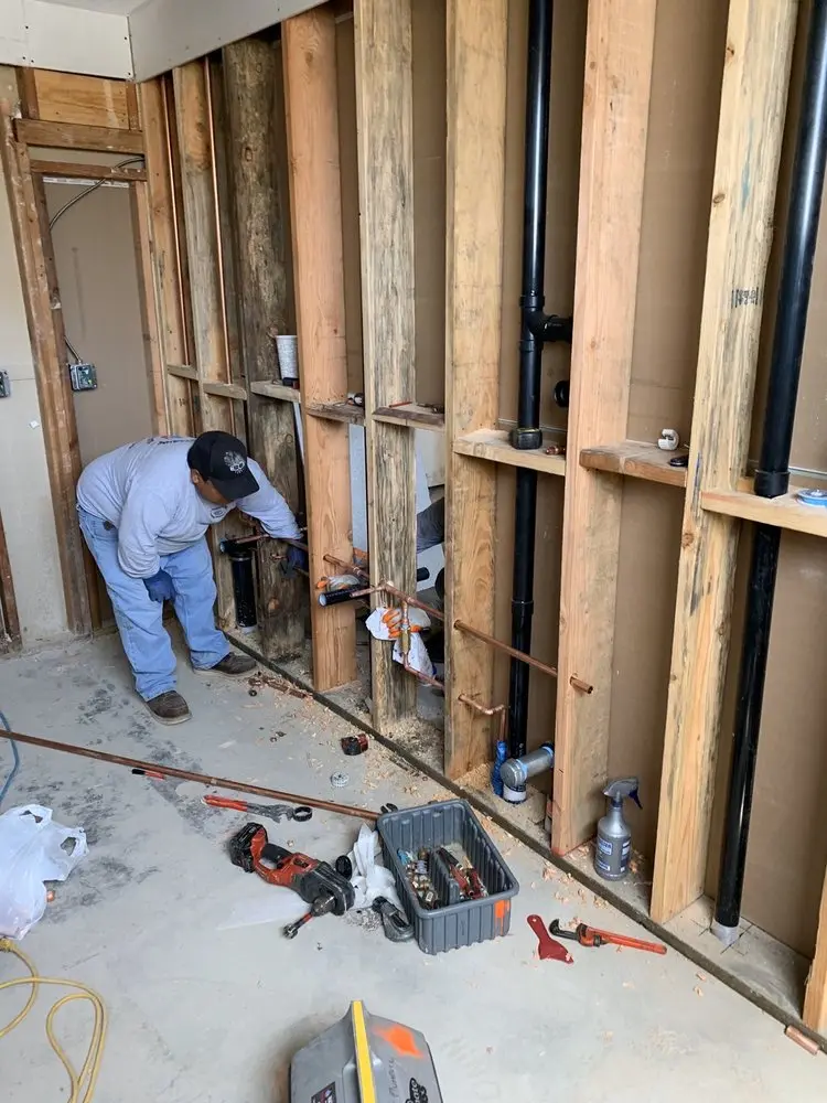 Commercial rough-in plumbing for Water Heater Replacement in Jeffries Point